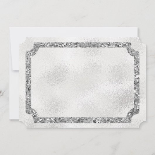 VIP Ticket Silver and Pink Diamonds Kaart (Achterkant)