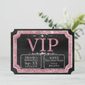 VIP-ticket voor Black & Pink Diamonds Kaart (Staand voorkant)