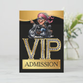 VIP-toegang BIKER PARTY Kaart (Staand voorkant)