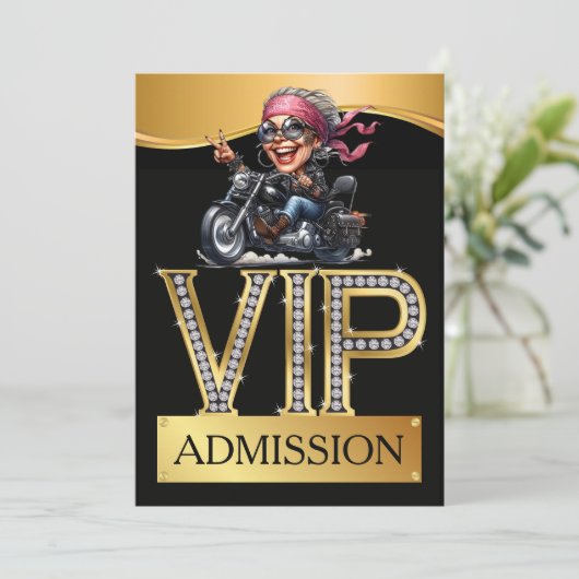 VIP-toegang voor motorfeest Kaart (Staand voorkant)