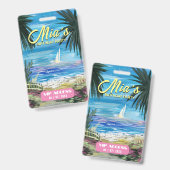 VIP-toegangsbadge verjaardagsfeestje Badge (Voor- en achterkant)