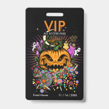 VIP-toegangsbadge voor Halloween-evenement