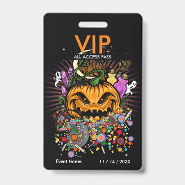 VIP-toegangsbadge voor Halloween-evenement Badge