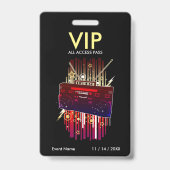 VIP-toegangspas voor Boombox Blast Badge (Achterkant)