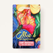 VIP-toegangspasje voor Birthday Party Badge (Achterkant)