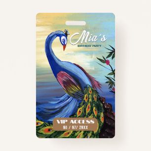 VIP-toegangspasje voor Birthday Party Badge