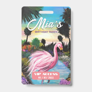 VIP-toegangspasje voor Birthday Party Badge