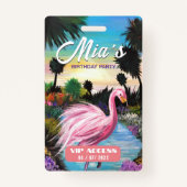 VIP-toegangspasje voor Birthday Party Badge (Voorkant)