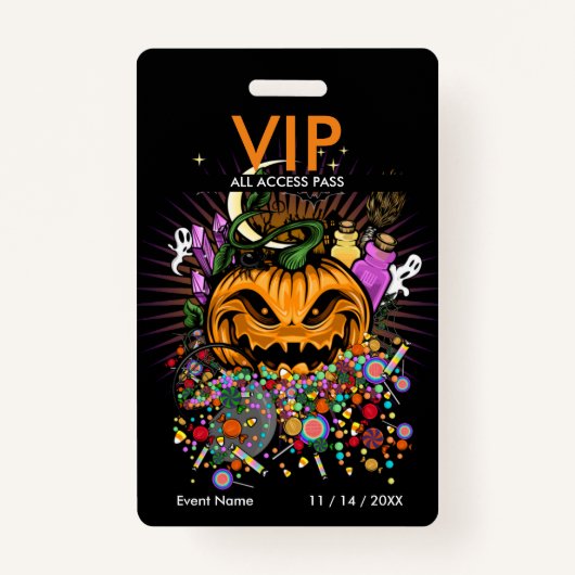 VIP-toegangspasje voor Halloween Event Badge (Voorkant)