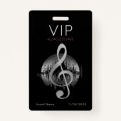 VIP-toegangspasje voor prachtige tune Badge (Achterkant)