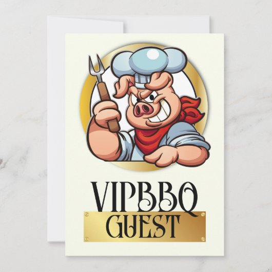 VIP-toegangsuitnodiging Kaart (Voorkant)