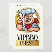 VIP-toegangsuitnodiging Kaart (Voorkant / Achterkant)