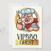 VIP-toelatingsuitnodiging Kaart (Voorkant)