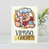 VIP-toelatingsuitnodiging Kaart (Staand voorkant)