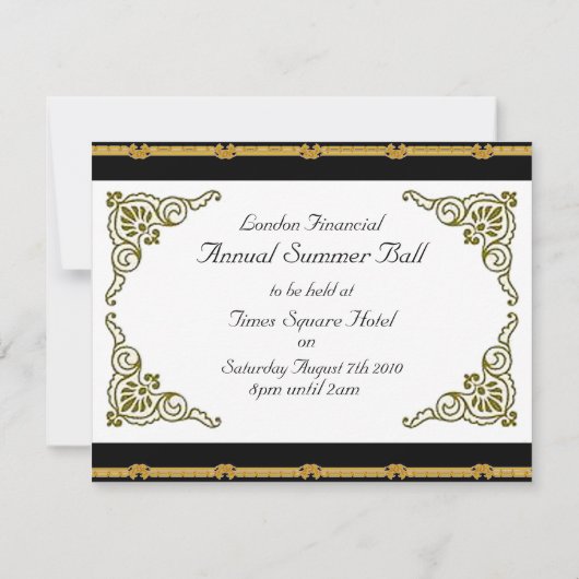 VIP-uitnodiging Kaart (Achterkant)