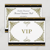 VIP-uitnodiging Kaart (Voorkant / Achterkant)