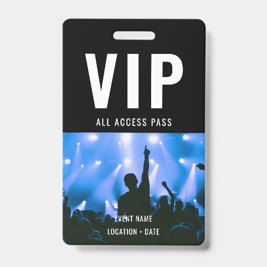 VIP uitnodiging voor evenement of concertnaam alle Badge (Voorzijde)