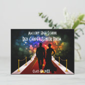 vip-uitnodiging voor rode tapijtprom kaart (Staand voorkant)