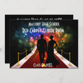 vip-uitnodiging voor rode tapijtprom kaart (Voorkant / Achterkant)