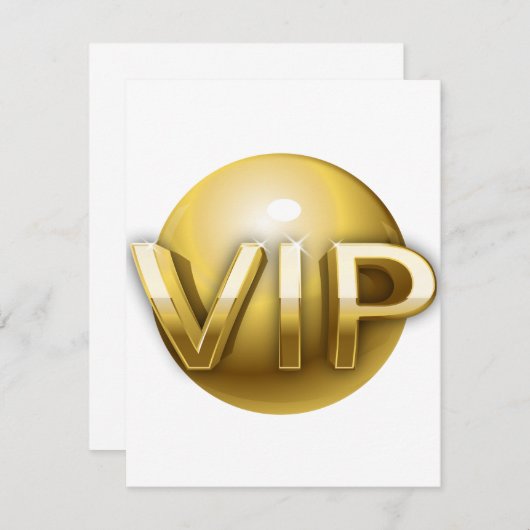 VIP-uitnodigingen Kaart (Voorkant / Achterkant)