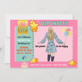 VIP-UITNODIGINGEN VOOR (TWEEN) MEISJES VERJAARDAG AANKONDIGING