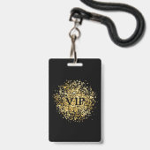 VIP van de Birthday de Uitnodiging van de Pas Badge (Achterkant met lanyard)