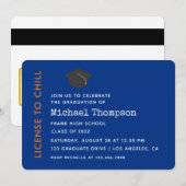 VIP van de Blauwe en Oranje GraduPartij pas Kaart (Voorkant / Achterkant)