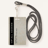 VIP van de Bohemische Partij Al identiteitskaart v Badge (Achterkant met draagriem)