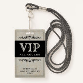 VIP van de Bohemische Partij Al identiteitskaart v Badge (Voorkant met draagriem)