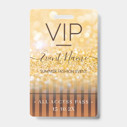 VIP van de Gebeurtenis van de mode Alle Pas van de Badge (Voorzijde)