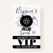VIP van de Partij van de Magic Crystal Ball Fortun Badge (Voorkant)