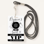 VIP van de Partij van de Magic Crystal Ball Fortun Badge (Achterkant met draagriem)