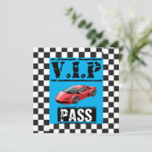 VIP van de Race-wagen - Birthday Party Kaart (Staand voorkant)