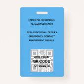 VIP VAN DE WERKNEMER VAN FOTO-ID PASS Knitter Badge (Achterkant)