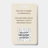 VIP van de Werknemer van FOTO-ID PASS Waterverf Ab Badge (Achterkant)