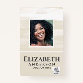 VIP van de Werknemer van FOTO-ID PASS Waterverf Ab Badge