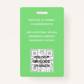 VIP van de Werknemer van FOTO-ID PASS Waterverf Ab Badge (Achterkant)