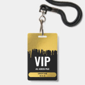 VIP van het concertfestival Al Naam van de Douane Badge (Voorzijde met lanyard)
