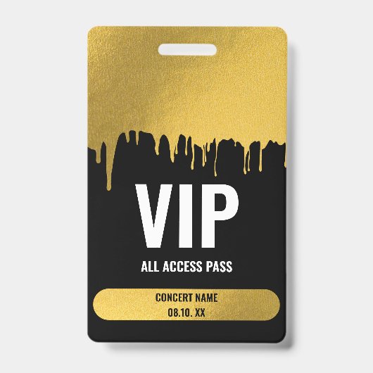 VIP van het concertfestival Al Naam van de Douane Badge (Voorzijde)