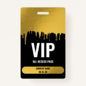 VIP van het concertfestival Al Naam van de Douane  Badge (Voorkant)