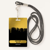 VIP van het concertfestival Al Naam van de Douane  Badge (Achterkant met draagriem)