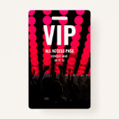 VIP van het concertfestival Al Naam van de Douane  Badge (Voorkant)