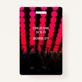 VIP van het concertfestival Al Naam van de Douane  Badge (Achterkant)