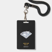 VIP van het concertfestival Al Naam van de Douane  Badge (Achterkant met lanyard)