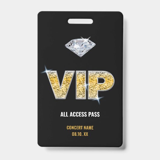 VIP van het concertfestival Al Naam van de Douane  Badge (Voorzijde)