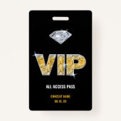 VIP van het concertfestival Al Naam van de Douane  Badge (Voorkant)