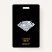 VIP van het concertfestival Al Naam van de Douane  Badge (Achterkant)