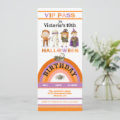 VIP van het Costume van de Partij van de Halloween Kaart (Staand voorkant)