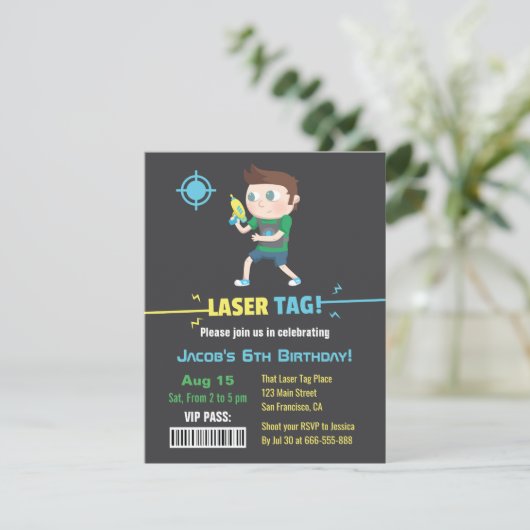 VIP van het Label van de laserpas de Uitnodigingen (Staand voorkant)