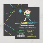 VIP van het Label van de laserpas de Uitnodigingen (Voorkant / Achterkant)